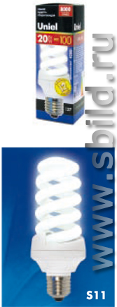 Энергосберегающие спиральные лампы Uniel ESL-S11.