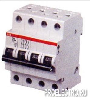 Автоматический выключатель 4-полюсной S204M C6 | STOS204MC6 | ABB