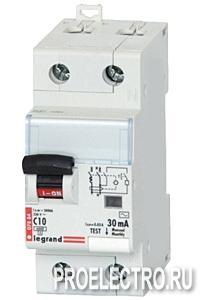 Автоматический выключатель дифф.тока DX 2P 10мА  C 20А тип AC 6000А 10кА |  7747