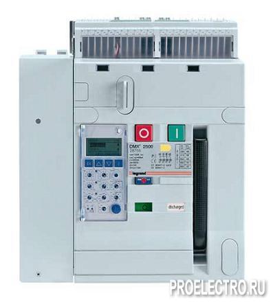 Автоматический выключатель DMX3-N 2500, 50кА, 3P, 1250А, тип 1, выкатной | 28723