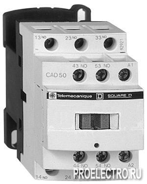 Промежуточное реле 5НО 24В постоянный ток винтовые зажимы | арт. CAD50BD
