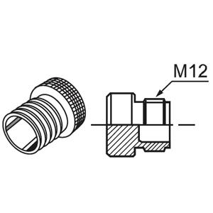 P96-M12-1 Заглушка для разъёмов блока групп датчиков, IP67, H7950000751