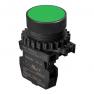 S3PR-P1GA Кнопка нажатия без подсветки, выступающий тип, зеленая, A5550002195