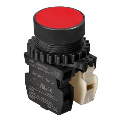 S3PR-P1RAB Кнопка нажатия без подсветки, выступающий тип, красная, A5550002254