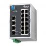 DVS-016W01 Неупр. коммутатор Ethernet, 16 портов FE, реле, -40...+75 С