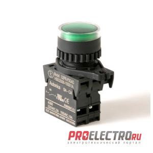 S2PR-P3GAD Кнопка нажатия с подсветкой, NO, 12-30VDC/AC, зеленая, A5550001415