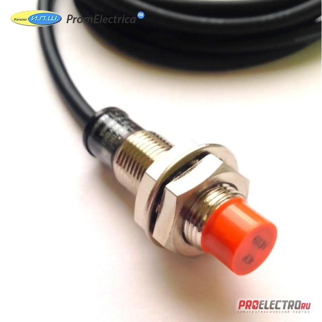 PR12-4DP индуктивный датчик с кабелем и индикатором, <strong>Autonics</strong>