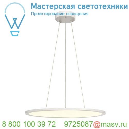 1001344 <strong>SLV</strong> PANEL 60 ROUND светильник подвесной 42Вт с LED 3000К, 3150лм, 110°, димм. 1-10В, белый