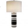 Hayes Sculpted Cylinder Table Lamp Visual Comfort KS 3040WL/SBK-L, настольная лампа