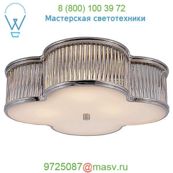 Visual Comfort Basil Flush Mount Ceiling Light With Clear Glass Rods AH 4014GM/CG-FG, светильник