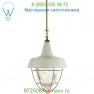 Henry Industrial Pendant with Prismatic Glass Visual Comfort TOB 5042HAB-WHT, светильник