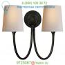 TOB 2126AN-NP Reed Double Wall Sconce Visual Comfort, настенный светильник бра