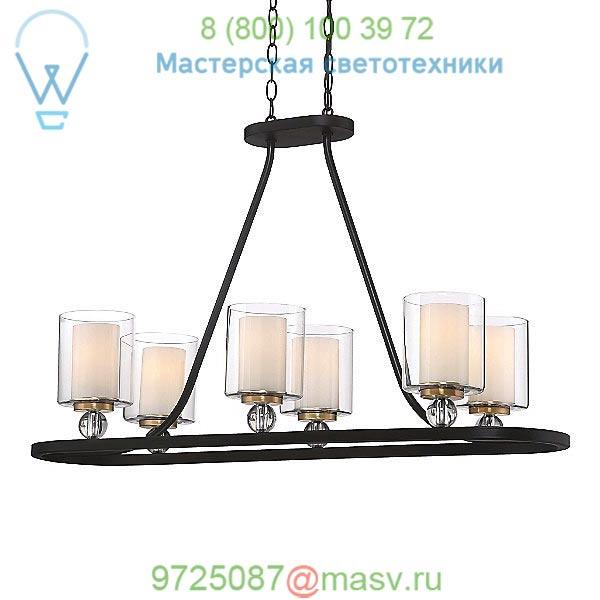 3076-416 Studio 5 6-Light Linear Suspension Light Minka-Lavery, светильник
