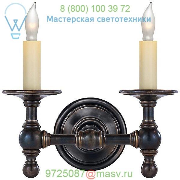 Classic Double Wall Sconce SL 2816AN Visual Comfort, настенный светильник бра