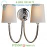 Visual Comfort TOB 2126AN-NP Reed Double Wall Sconce, настенный светильник бра