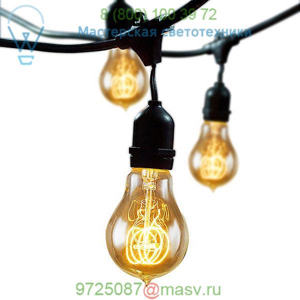 String Lights with A-Shape Lamps Bulbrite 810004, уличный потолочный светильник