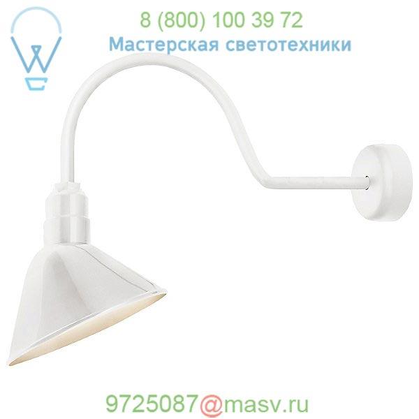Troy RLM Lighting OB-RA10MWT3LL30 Angle Reflector Indoor/Outdoor Wall Sconce (Wht/10/30) -OPEN BOX, опенбокс