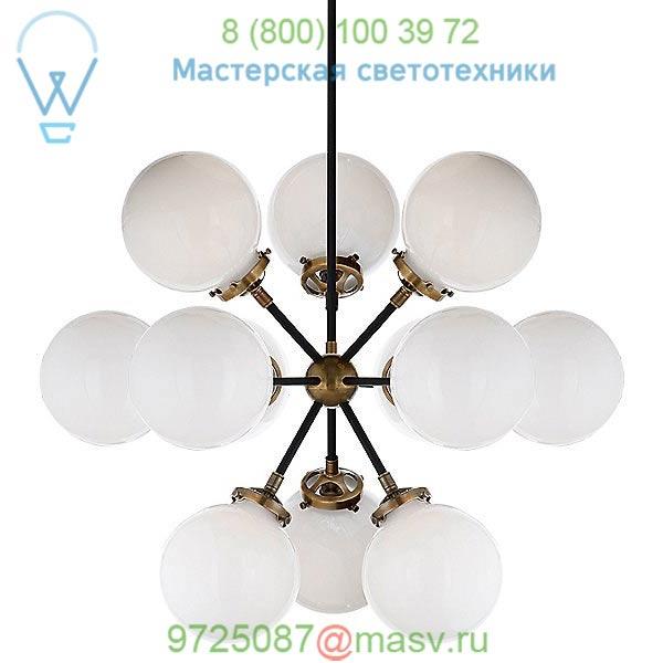 Visual Comfort S 5270HAB/BLK-WG Bistro Small Round Chandelier, светильник