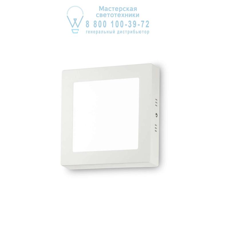 Ideal Lux <strong>UNIVersal</strong> AP1 12W SQUARE BIANCO накладной светильник белый 138633